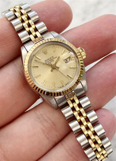 rolex lady datejust stahl gold|ladies 26mm rolex datejust president.